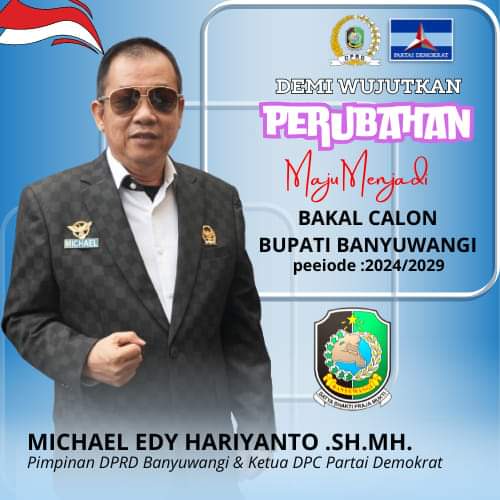 Ketum Partai Demokrat AHY dan Ketua Majelis Tinggi Partai SBY tugaskan Micheal Edy Hariyanto SH.MH Calon Bupati pilbup 2024