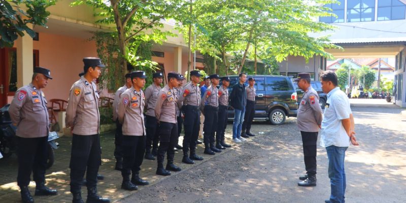 Puluhan Personil Polres Pekalongan Diterjunkan Guna Pengamanan Kegiatan PSHT Parluh 16 dan PSHT Parluh 17