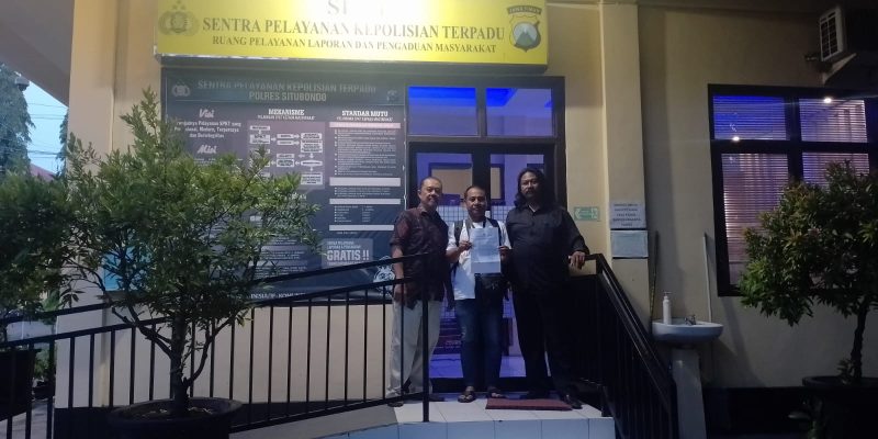 Wartawan Teropong Timur News Melaporkan Kades Jatisari ke Polres Situbondo, Ada Apa??