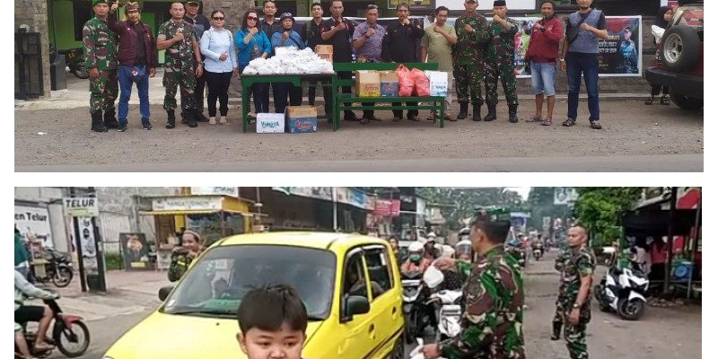 Tim Media Cakrawala Bersama Koramil 0822/11Tapen” Bagikan Takjil Gratis