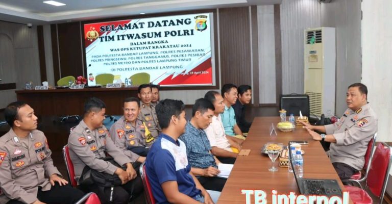 Itwasum Polri Laksanakan Wasops Di Polda Lampung Dan Jajaran