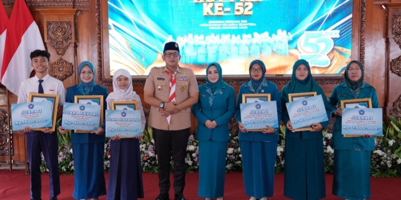 Puncak Peringatan HKG PKK Ke-52, Pj Wali kota Mojokerto Apresiasi Sinergi PKK – Pemkot