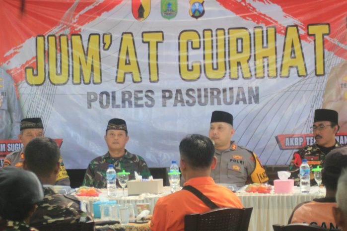 Mempererat Tali Silaturahmi Polri Dengan Masyarakat, Polres Pasuruan Gelar Jum’at Curhat