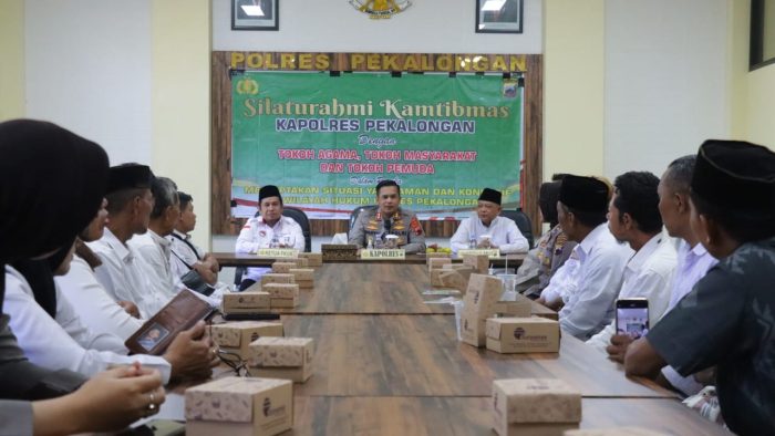 Ciptakan Kondusifitas Kamtibmas, Polres Pekalongan Gelar Silaturahmi dengan Tokoh Agama, Tokoh Masyarakat dan Tokoh Pemuda
