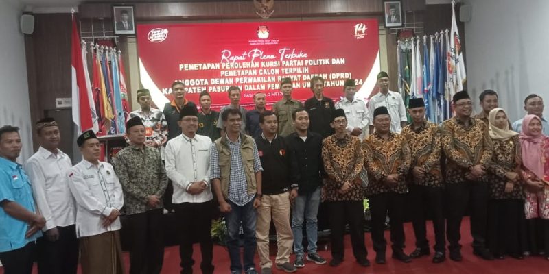 KPU Menetapkan 50 Anggota Terpilih DPRD Kabupaten Pasuruan Dalam Pemilu Tahun 2024