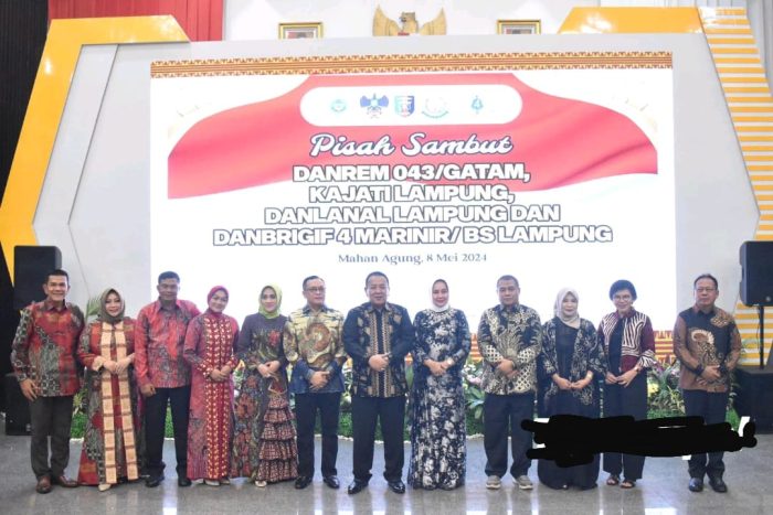 Pisah Sambut Danrem 043/Gatam Bersama Gubernur Dan Forkopimda Provinsi Lampung