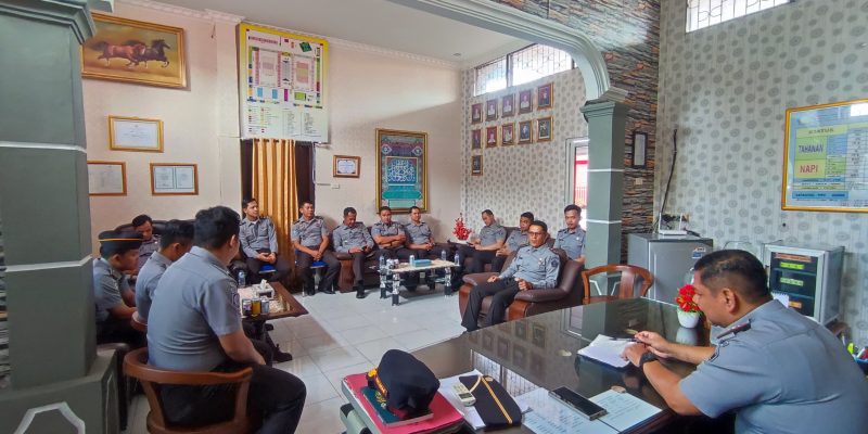 Tindak Lanjuti Evaluasi Tim Penilai Internal, Lapas Lubuklinggau Lakukan Rapat Internal