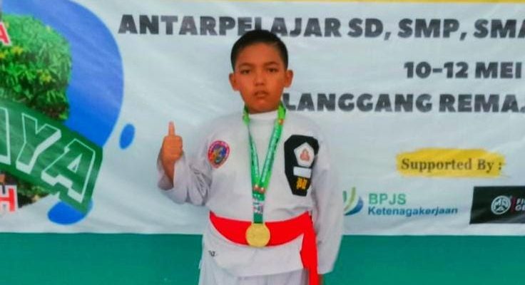 Si Sabuk Merah Cabe Rawit Peraih Medali Emas Pada Invitasi Kelatnas Indonesia Perisai Diri Ke IV Tahun 2024