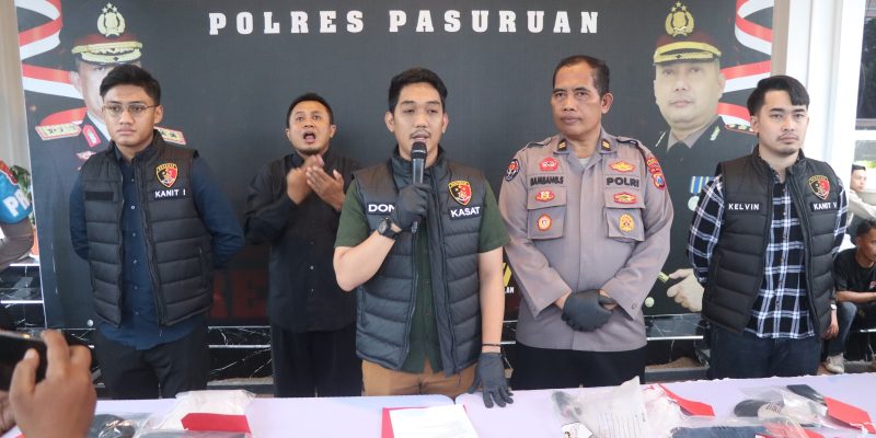 Gerak Cepat Polres Pasuruan Berhasil Amankan Gangster Yang Viral Di Medsos