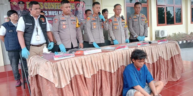 Tak Sampai 24 Jam, Pelaku 365 Disertai Pembunuhan Berhasil Ditangkap Satreskrim Polres Musi Rawas