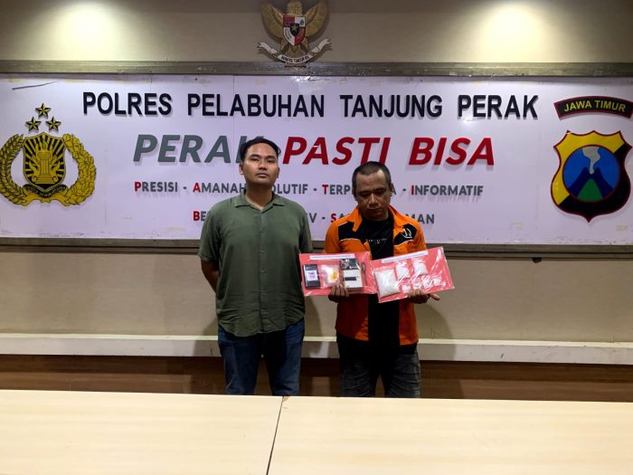 Sopir Edarkan Sabu, Langsung di Ciduk Dan Di Amankan Satresnarkoba Polres Pelabuhan Tanjung Perak