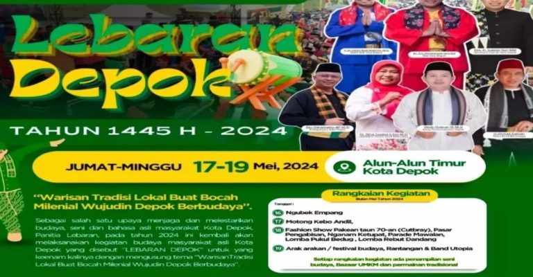 Rame Daaah, Lebaran Depok 2024 Digelar di Kecamatan Cilodong Ada Festival Budaya Hari Ini Ngubek Empang