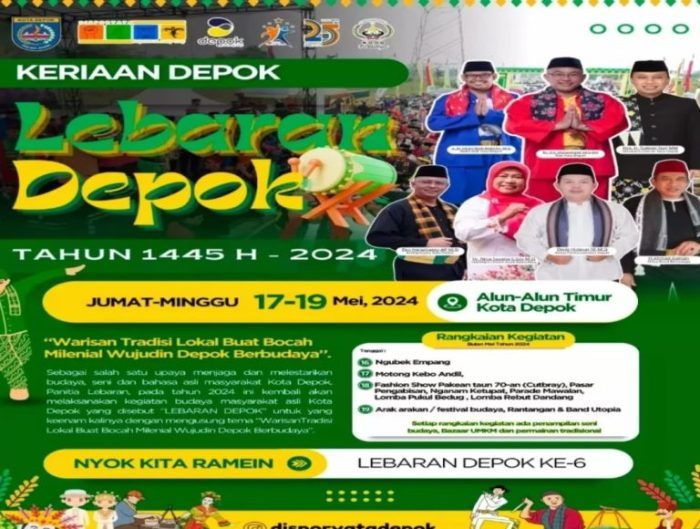 Rame Daaah, Lebaran Depok 2024 Digelar di Kecamatan Cilodong Ada Festival Budaya Hari Ini Ngubek Empang