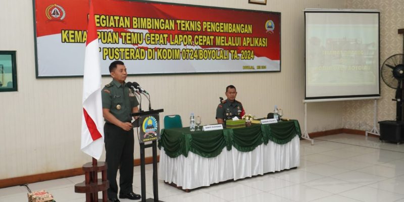 Kodim Boyolali Terima Bimbingan Teknis TCLC