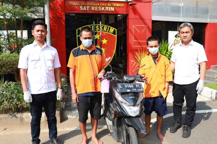 Satreskrim Polres Pelabuhan Tanjung Perak Ringkus Dua Curanmor Motor Asal Bulak Surabaya