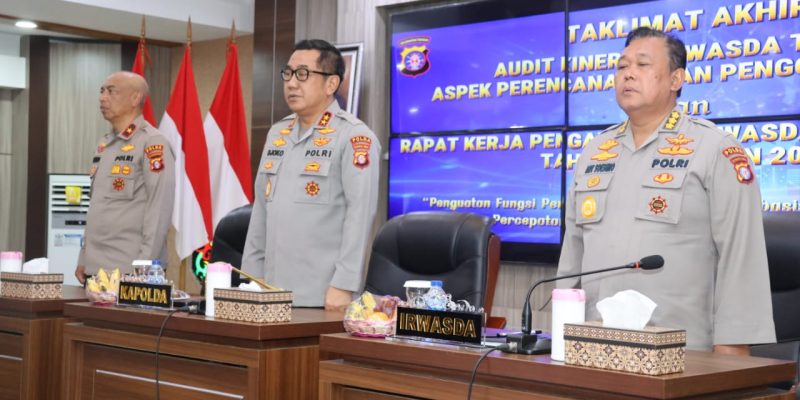 Pimpin Taklimat Akhir Audit Kinerja Tahap I, Kapolda Kalteng Beri Arahan Satker dan Satwil Jajaran