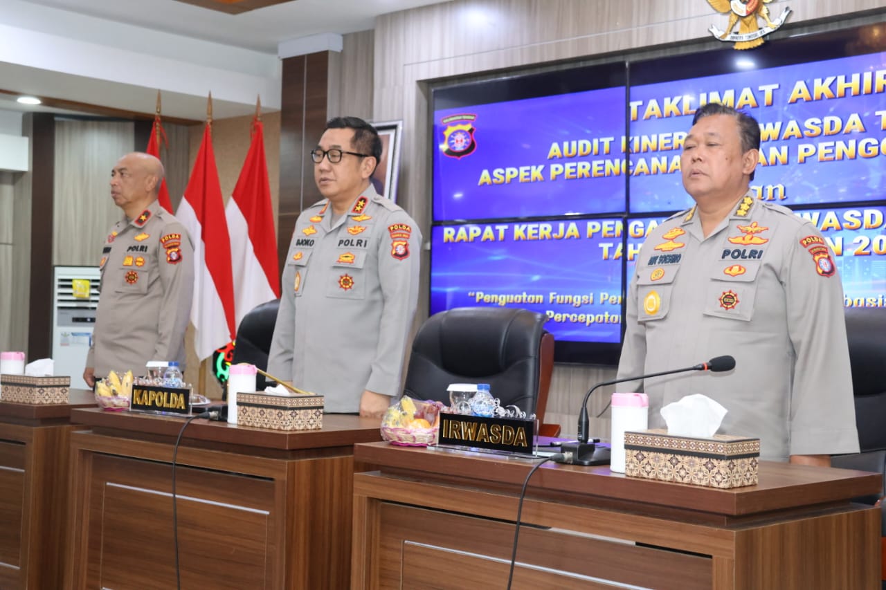 Pimpin Taklimat Akhir Audit Kinerja Tahap I, Kapolda Kalteng Beri Arahan Satker dan Satwil Jajaran