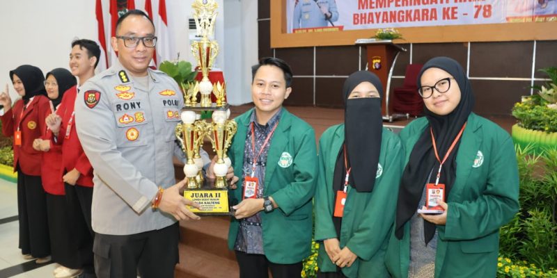 Peringati Hari Bhayangkara ke-78, Polda Kalteng Gelar Lomba Debat Hukum untuk Mahasiswa