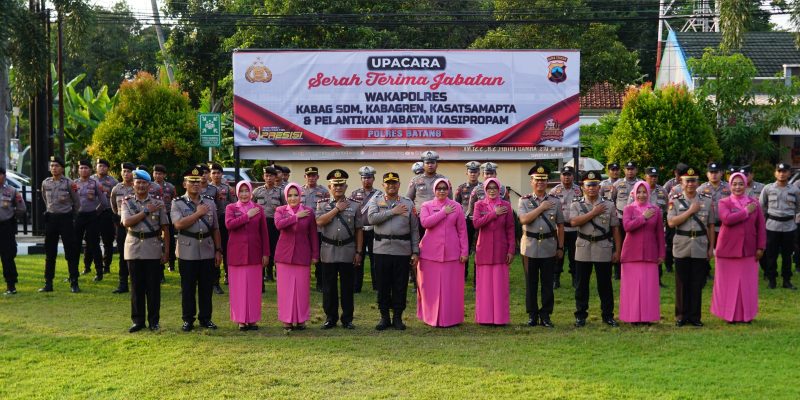 Kapolres Batang Pimpin Sertijab Wakapolres