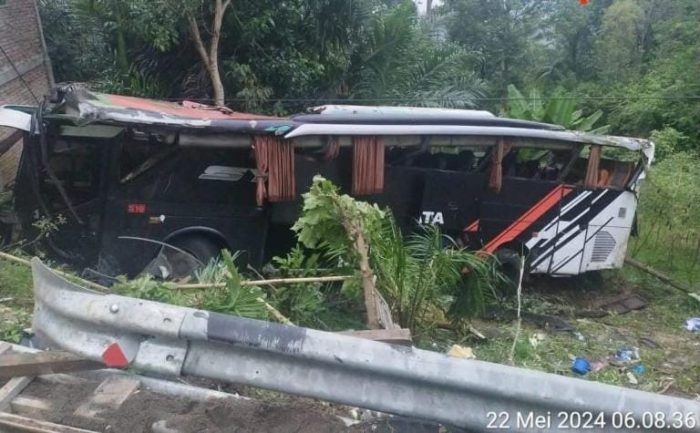 Berjumlah 6 Korban Luka Berat, Peristiwa Kecelakaan Bus Pariwisata Kini,Dalam penanganan Polres Tanggamus