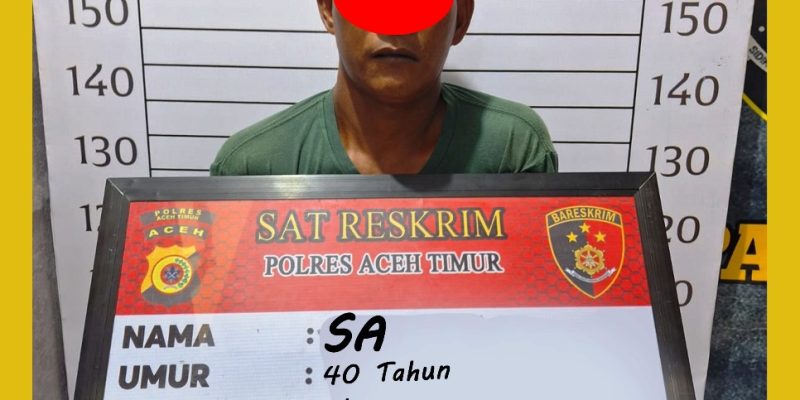 Cabuli Anak Kandung, Seorang Ayah Warga Peureulak Timur Diamankan ke Polres Aceh Timur