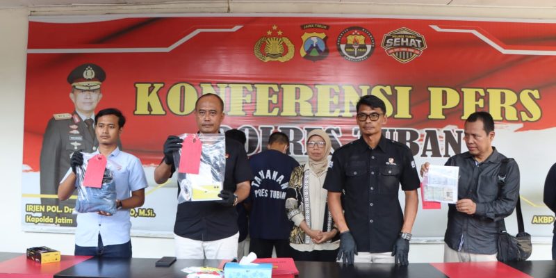 Polisi Berhasil Amankan Pria Yang Viral Terekam CCTV Curi Hp Di Tuban