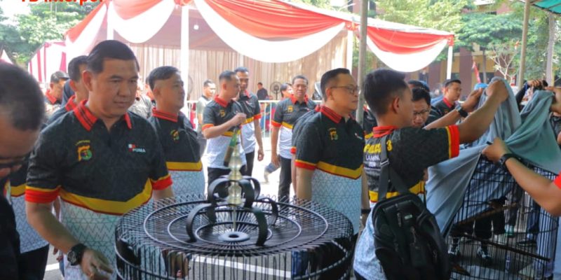 Ribuan Peserta Ikuti Perlombaan Burung Kicau Kapolda Cup III, Dalam Menyambut Hari Bhayangkara ke 78