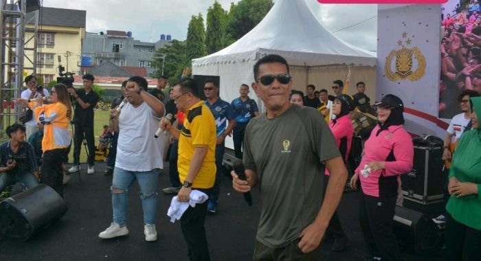 Danrem 043/Gatam Ikuti Olahraga Bersama TNI-Polri Dalam Rangka Hari Bhayangkara Ke-78 Tahun 2024