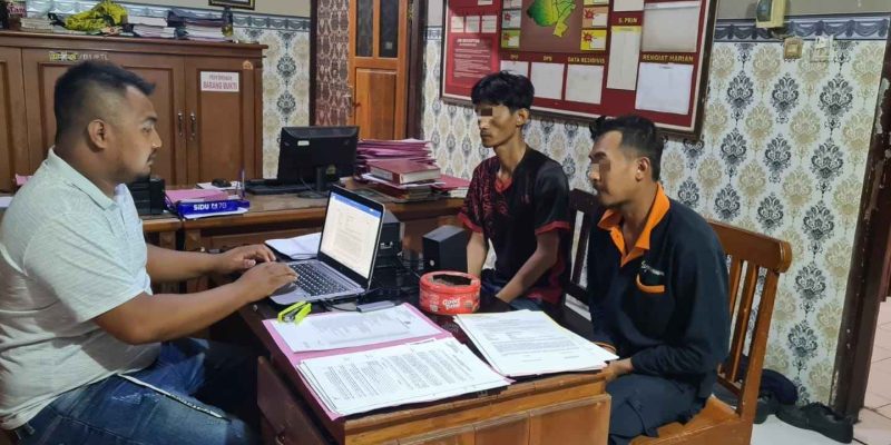Polsek Purwosari Berhasil Menangkap Dua Pelaku Dan Barang Bukti Pencurian Kabel Listrik Di PT. Cimory