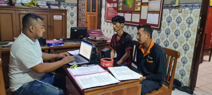 Polsek Purwosari Berhasil Menangkap Dua Pelaku Dan Barang Bukti Pencurian Kabel Listrik Di PT. Cimory