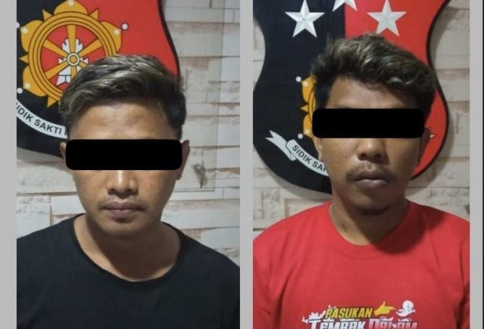 Polsek Krembangan Amankan Dua Terduga Pelaku Judi Online di Pasar Podomoro