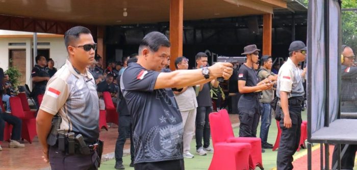 Kapolda Lampung bersama Forkopimda Ikuti Lomba Menembak Eksekutif Dalam Hut Bhayangkara ke 78