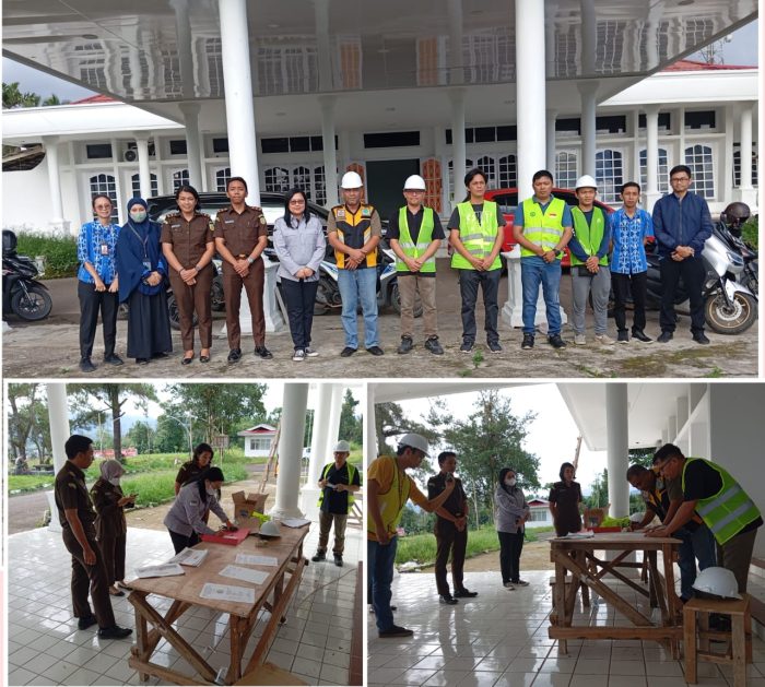 Kejari Kotamobagu Dampingi Dinas PUPR, Laksanakan PHO Pemeliharaan Gedung Eks.Rumah Dinas Ilongkow