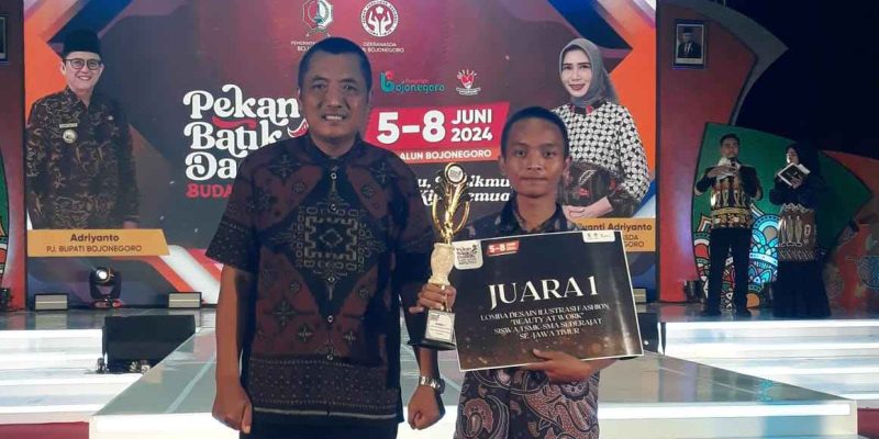 SMKN 1 Kademangan Jurusan Animasi, Raih Juara 1 Lomba Desain Ilustrasi Fashion Se-Jawa Timur