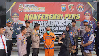 Satreskrim Polresta Sidoarjo Bekuk Pelaku Kejam Yang Bunuh Ibu Dan Bayi Di Tempat Kos