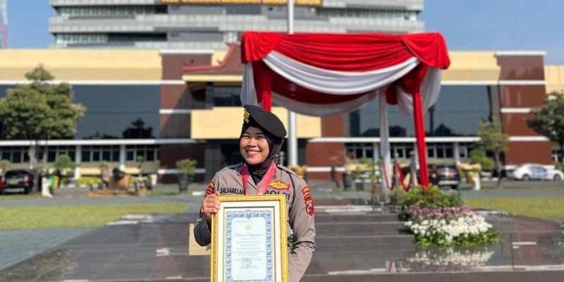 Bripda Gaby, Polwan Polresta Sidoarjo Sang Juara Karate Internasional.