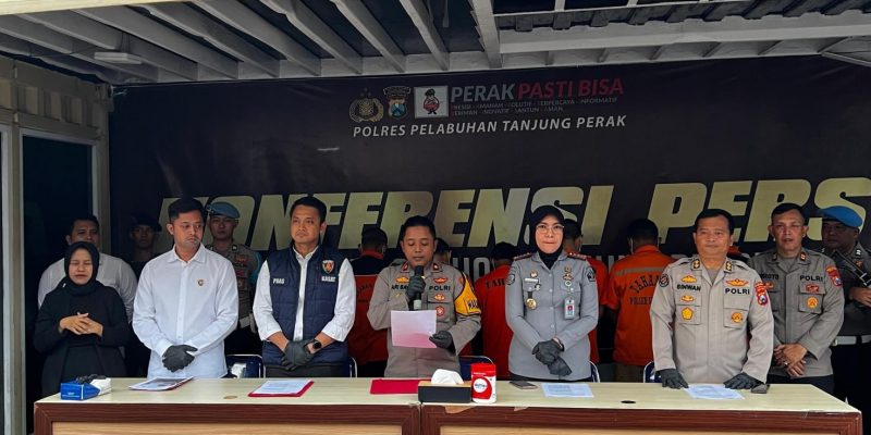 Polres Tanjung Perak Tetapkan 18 Orang Sebagai Tersangka Dalam Kasus Pengrusakan Dan Melawan Petugas