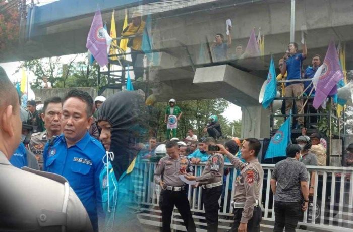Ditlantas Polda Sulsel Aspirasi Konfederasi SPSI Makassar, Siap Berdiskusi Memberikan Edukasi Dan Sosialisasi