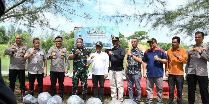 Polres Aceh Timur Gelar Bakti Sosial Tanam 1.000 Pohon, di Hari Bhayangkara ke-78