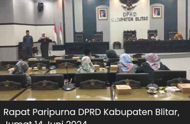 Hari Ini DPRD Kabupaten Blitar Bahas 5 Agenda Penting Saat Rapat Paripurna