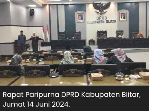 Hari Ini DPRD Kabupaten Blitar Bahas 5 Agenda Penting Saat Rapat Paripurna