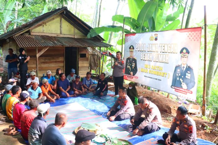 Bedah Rumah Polda Jateng Untuk Mak Sombret, Polres Pekalongan Gelar Syukuran