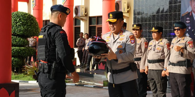 Jelang Hut Bhayangkara ke-78, Polda Kalteng Gelar Tradisi Penyerahan dan Pemberangkatan Air Suci Pertapaan Tjilik Riwut