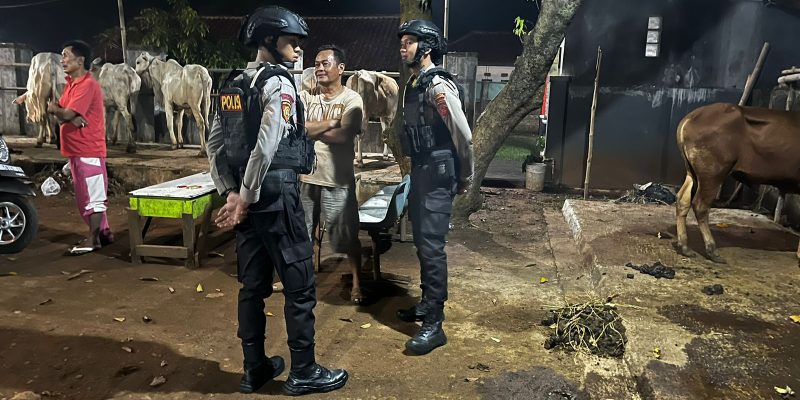 Polres Purwakarta Intensifkan Patroli Ke Pemilik Dan Penjual Hewan Ternak