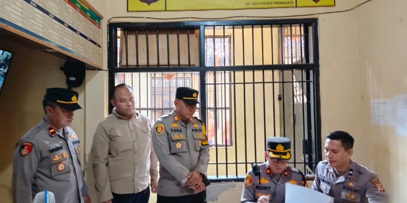 Wakapolres Kompol Ricky Ardipratama Rutin Lakukan Pengecekan Rutan Polres Purwakarta