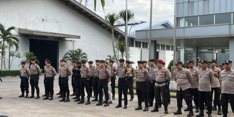 Polres Purwakarta Lakukan Pengamanan Aksi Damai LSM Grib Di PT Mitsuyoshi