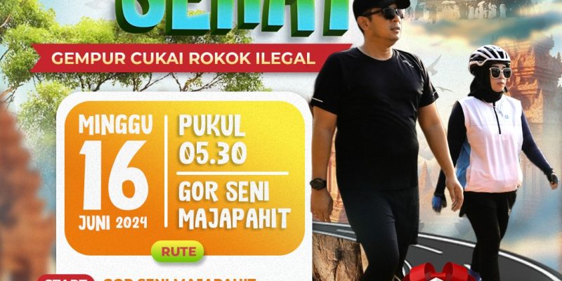 Jangan Lewatkan! Jalan Sehat Hari Jadi ke-106 Kota Mojokerto, Ada Doorprize Umroh