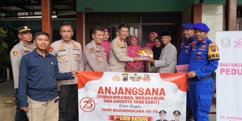 Hari Bhayangkara Ke-78, Polres Batang Pererat Kebersamaan Dengan Purnawirawan