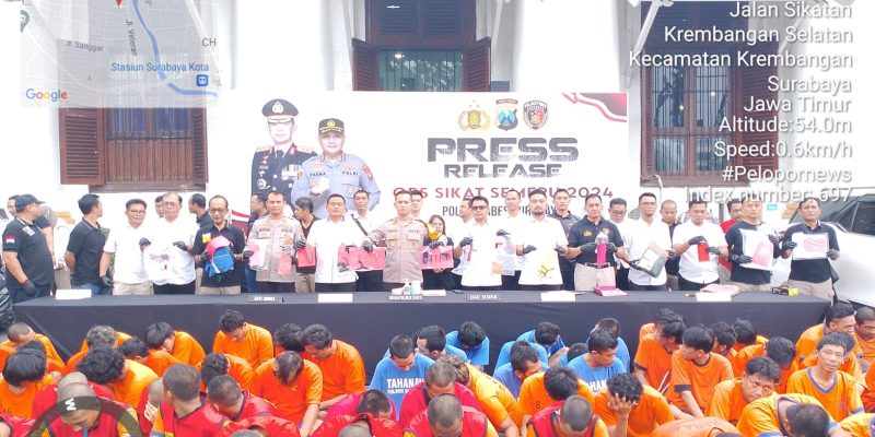 Hasil Operasi Sikat Semeru 2024, Polrestabes Surabaya Ungkap 405 Kasus Dan 243 Tersangka Di Amankan