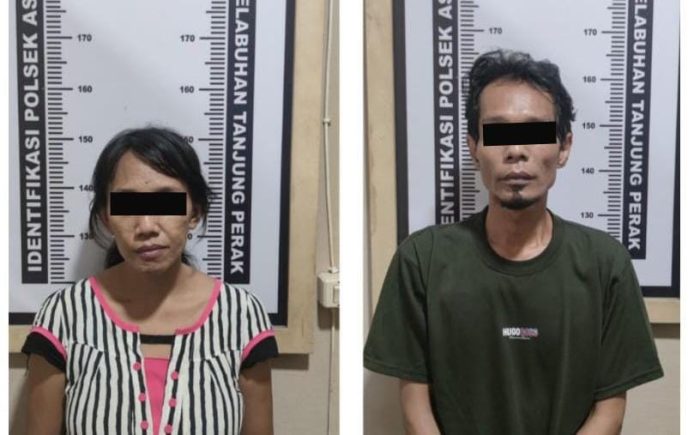 Polsek Asemrowo Polres Pelabuhan Tanjung Perak Amankan 2 Pelaku Pengedar Bersaudara